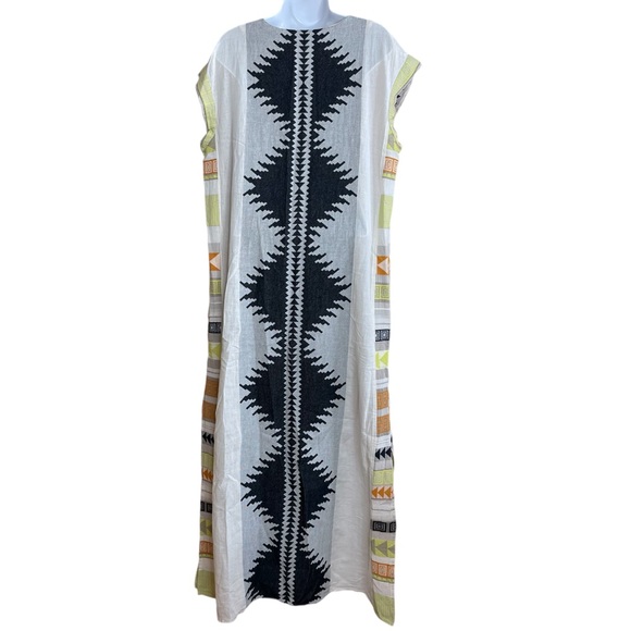 Anthropologie x Devotion Twins Arkoudi Kaftan Maxi Dress Small - Picture 9 of 10